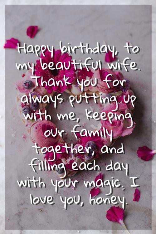 birthday wishes for girlfriend wife
